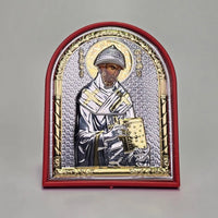 Saint Spyridon Silver & Gold-Plated Icon Sacred Icon House