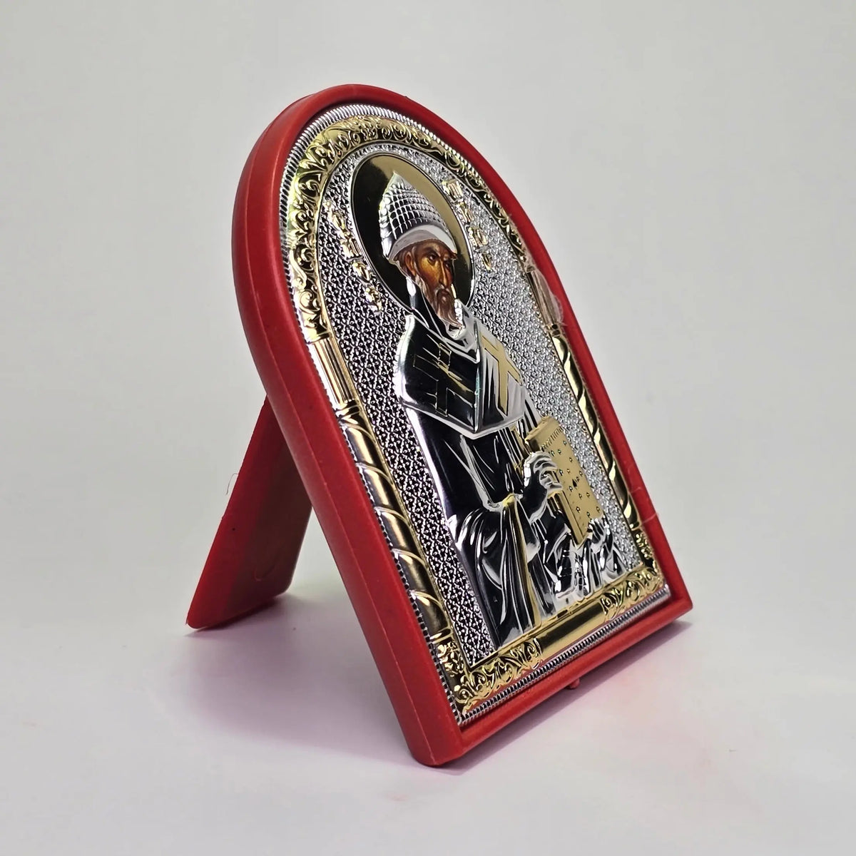 Saint Spyridon Silver & Gold-Plated Icon Sacred Icon House