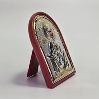 Theotokos “Our Lady of the Sign” Silver & Gold-Plated Icon Sacred Icon House