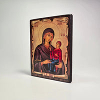 Saint Anna with the Theotokos Byzantine Icon – Made in Greece, Patra Mount Athos