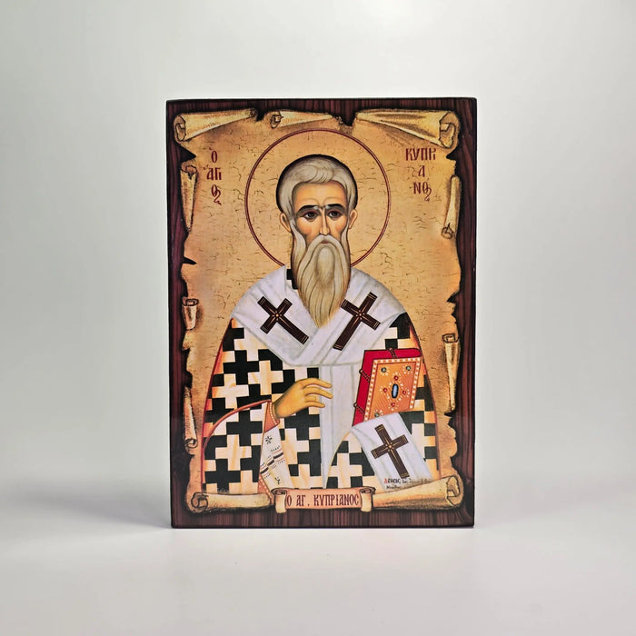 Saint Cyprian Byzantine Icon – Made in Greece, Patra Sacred Icon House