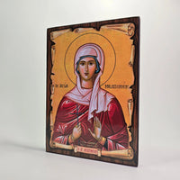 Saint Melpomene the Holy One Byzantine Icon – Made in Greece Sacred Icon House