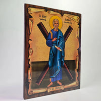 Saint Andrew the First-Called Apostle Byzantine Icon – Made in Greece, Patra Patra