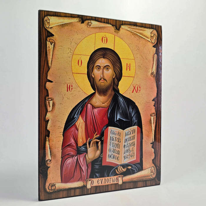 Jesus Christ the Blesser Byzantine Icon – Made in Greece Sacred Icon House