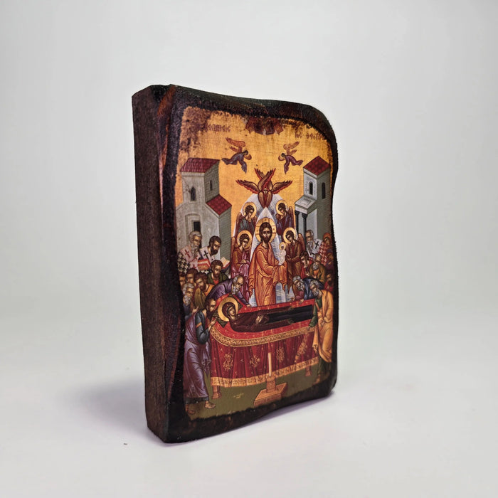Dormition of the Theotokos – Byzantine Icon | Made in Greece (Mount Athos) Sacred Icon House