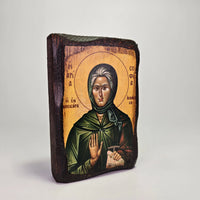 St. Sophia of Kleisoura Byzantine Icon – Handcrafted in Greece, Mount Athos Sacred Icon House