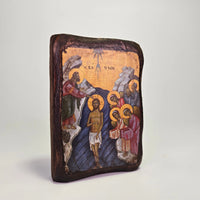 Baptism of the Lord Byzantine Icon – Handcrafted in Greece, Mount Athos Sacred Icon House