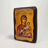 Mother of God Byzantine Icon – Handcrafted in Greece, Mount Athos St Mina Monastery