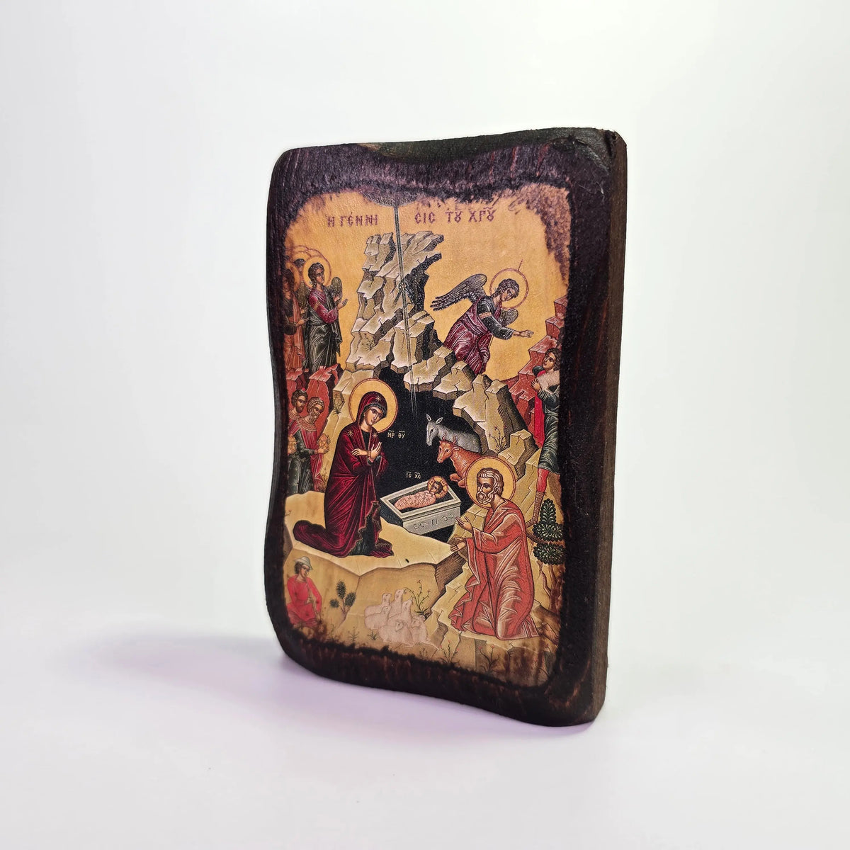 Nativity of Christ Byzantine Icon – Made in Greece Sacred Icon House