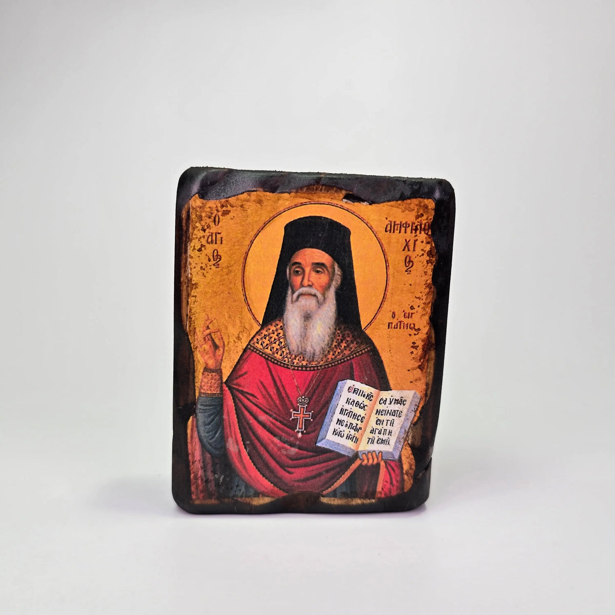 St. Amphilochios Byzantine Icon – Made in Greece Sacred Icon House
