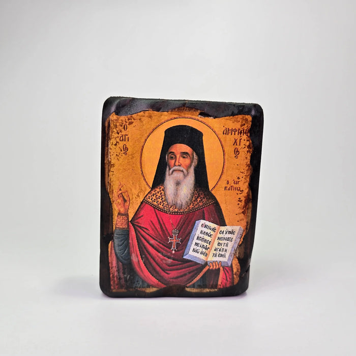 St. Amphilochios Byzantine Icon – Made in Greece Sacred Icon House