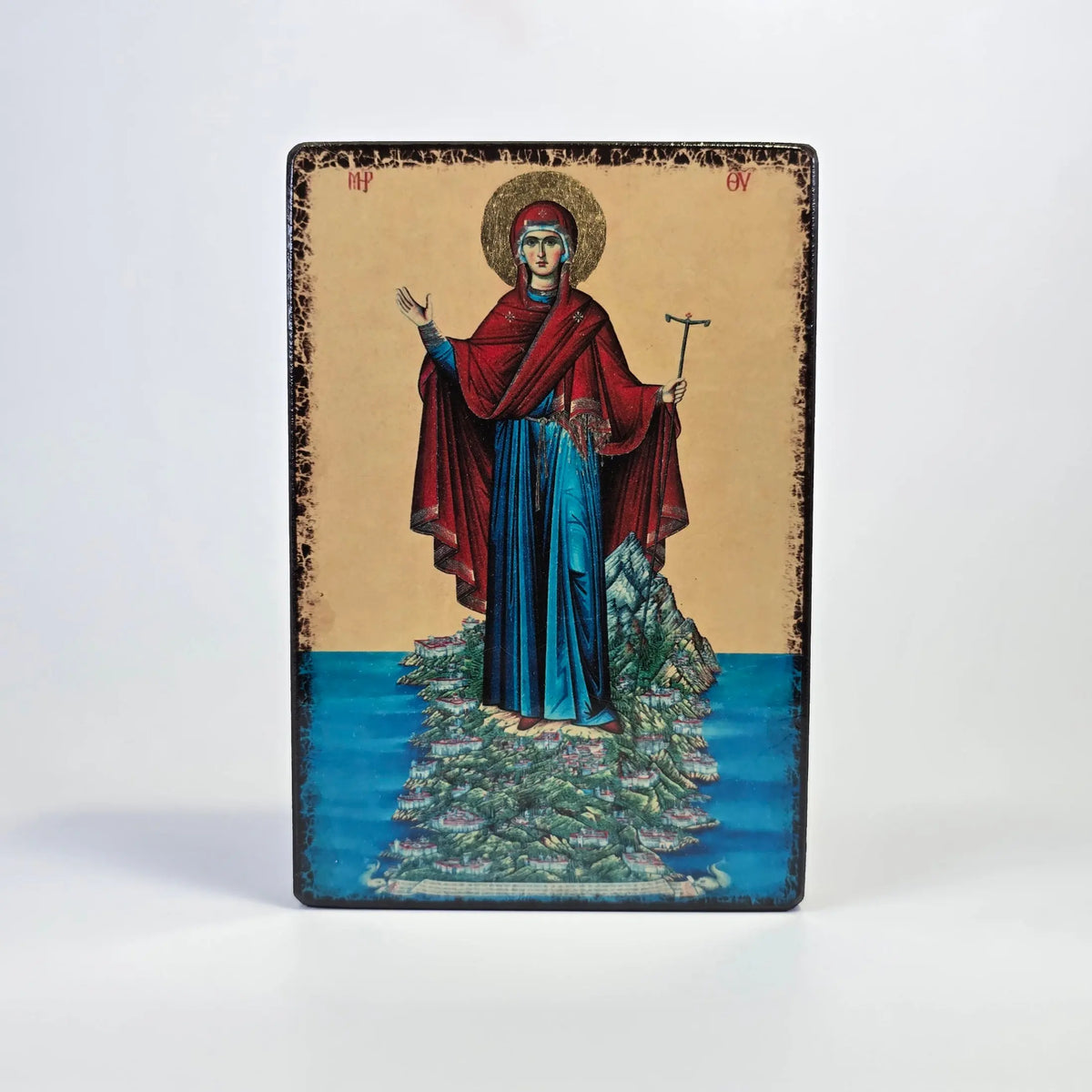 Theotokos of the Holy Mountain Icon – Made in Georgia Sacred Icon House