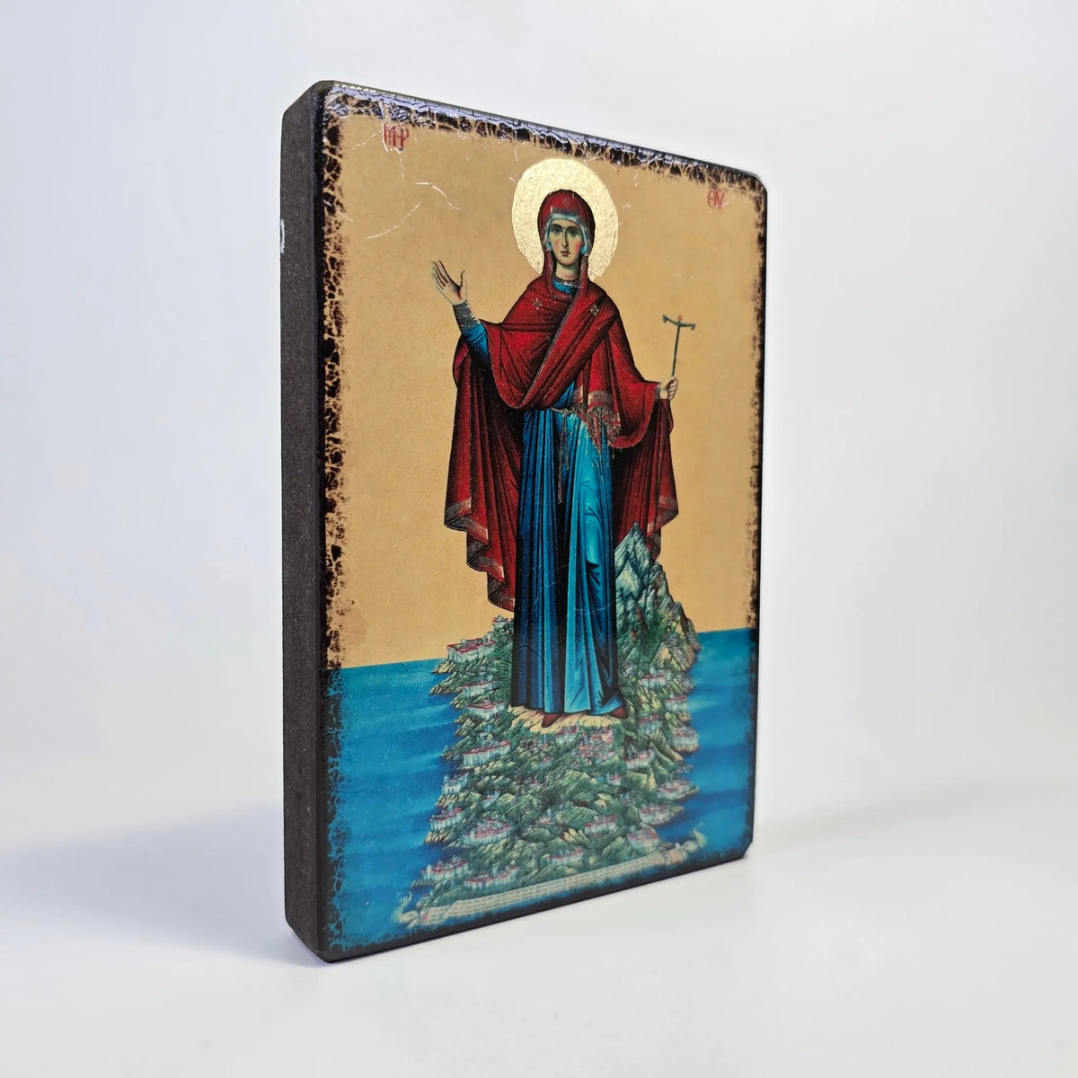 Theotokos of the Holy Mountain Icon – Made in Georgia Sacred Icon House