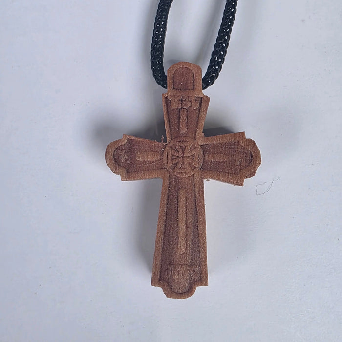 Cross Orthodox Wooden Traditional 3.2 x 2.2 x 0.5 cm Georgia