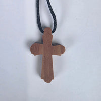 Cross Orthodox Wooden Traditional 3.2 x 2.2 x 0.5 cm Georgia
