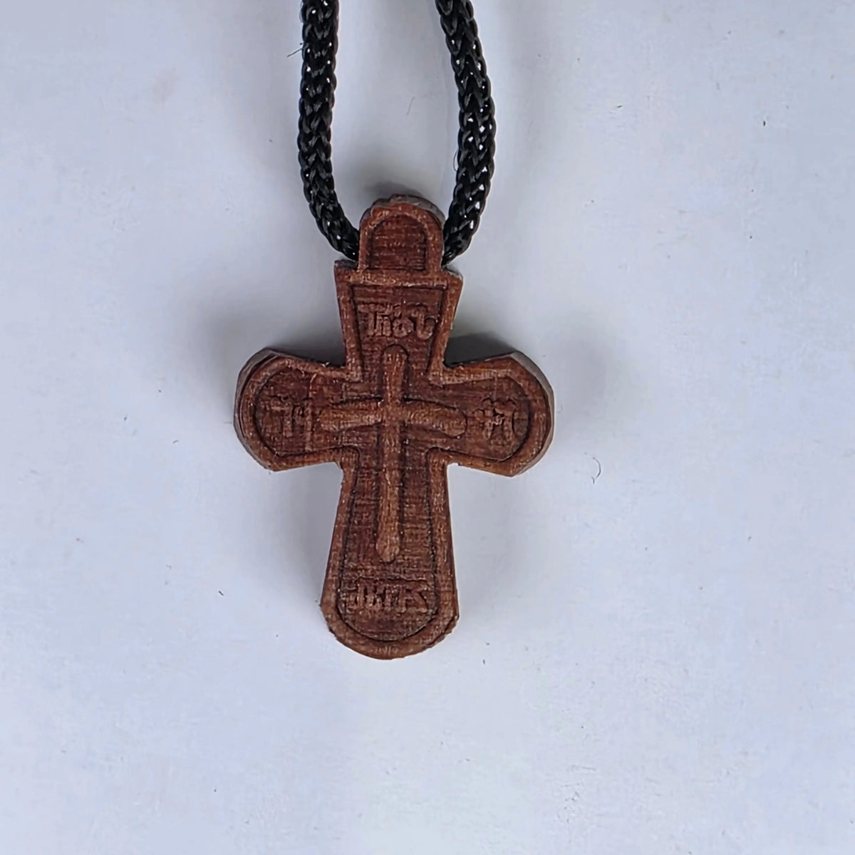 Cross Orthodox Wooden - Small with St. Nina Cross. 2.3 x 1.4 x 0.3 cm Georgia