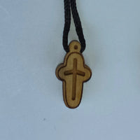 Cross Orthodox Wooden - TINY. 1-1.5 x 0.7 x 0.4 cm Georgia