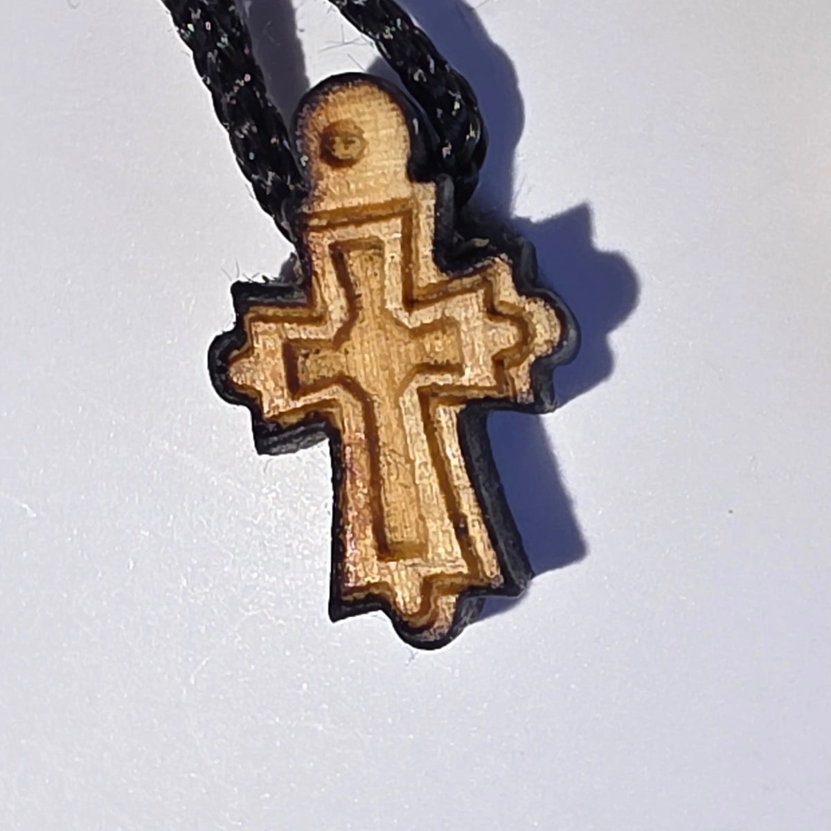 Cross Orthodox Wooden - TINY. 1-1.5 x 0.7 x 0.4 cm Georgia