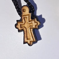Cross Orthodox Wooden - TINY. 1-1.5 x 0.7 x 0.4 cm Georgia
