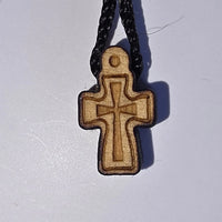 Cross Orthodox Wooden - TINY. 1-1.5 x 0.7 x 0.4 cm Georgia