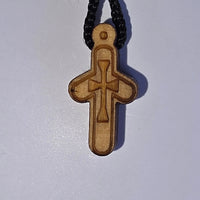 Cross Orthodox Wooden - TINY. 1-1.5 x 0.7 x 0.4 cm Georgia