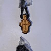Cross Orthodox Wooden - TINY. 1-1.5 x 0.7 x 0.4 cm Georgia