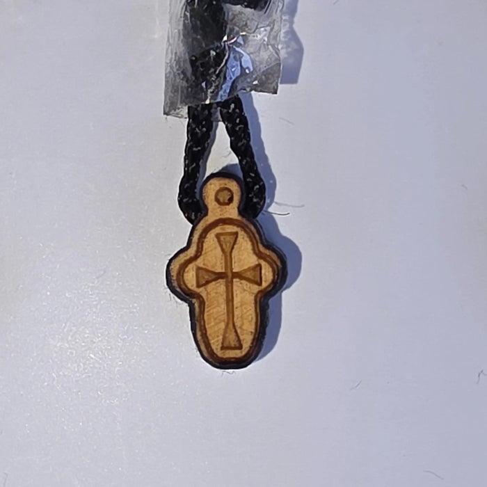 Cross Orthodox Wooden - TINY. 1-1.5 x 0.7 x 0.4 cm Georgia