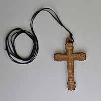 Cross Orthodox Wooden – Crucifixion (5.5 × 3.5 cm) Strikoudis