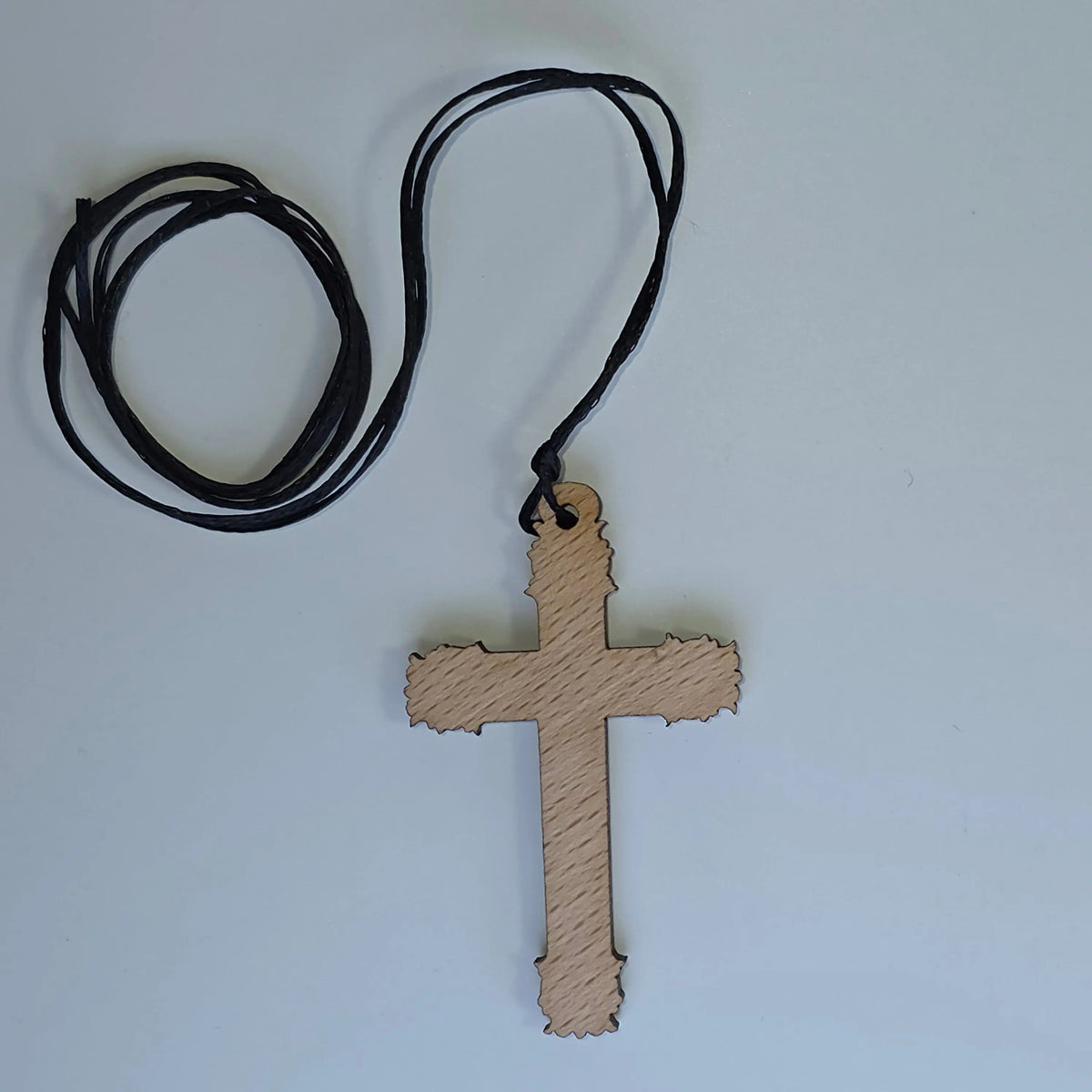 Cross Orthodox Wooden – Crucifixion (5.5 × 3.5 cm) Strikoudis