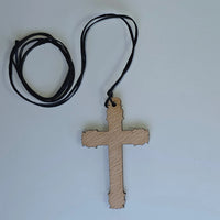 Cross Orthodox Wooden – Crucifixion (5.5 × 3.5 cm) Strikoudis