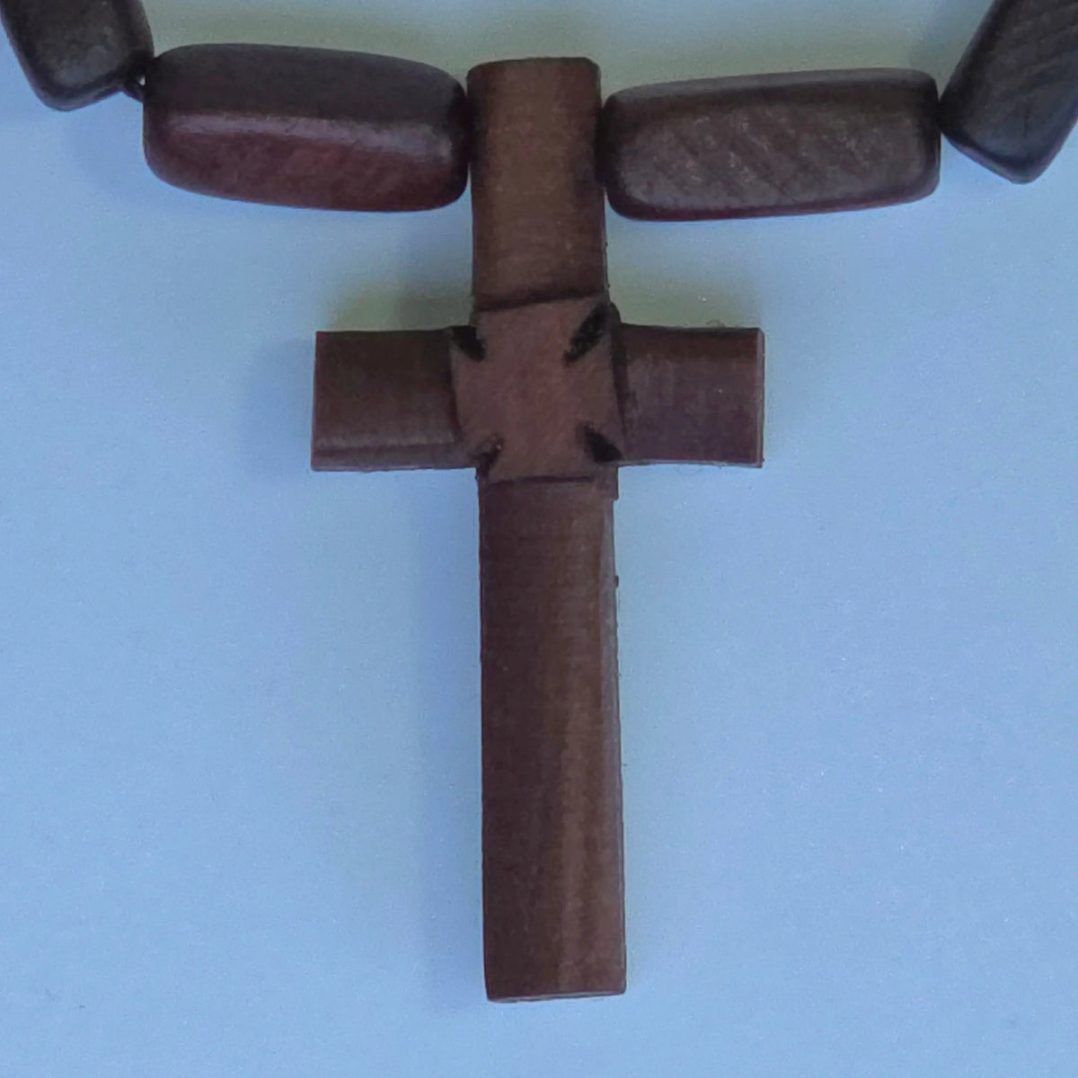 Cross Orthodox Wooden Round and Square Beaded 4 x 2.3 cm Alilo