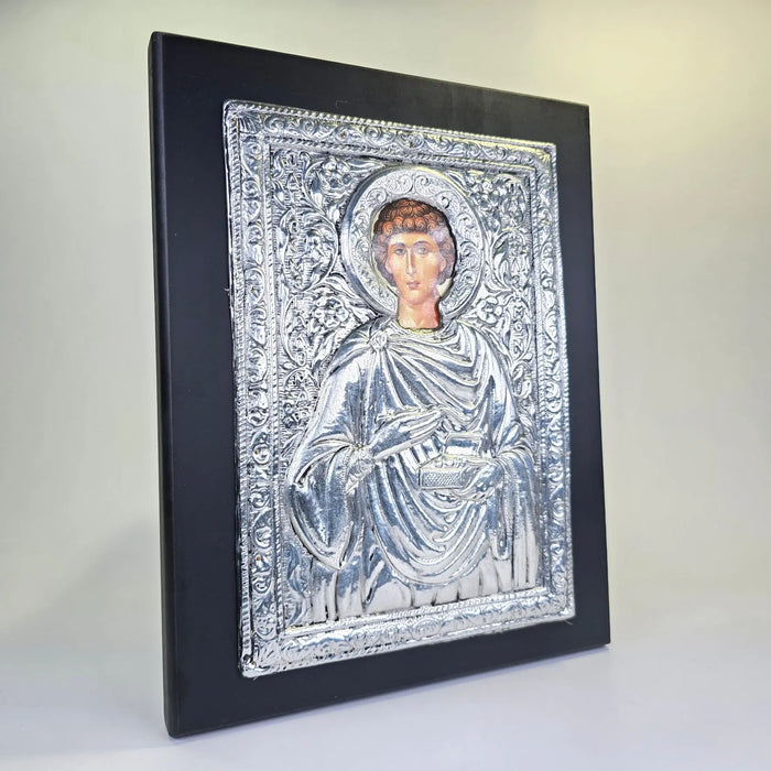 Saint Pantaleon the Great Martyr Icon – Made in Greece Strikoudis