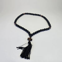 Orthodox Prayer Rope – 55 Beads with Wooden Cross & Tassel - Made on Mount Athos Mount Athos