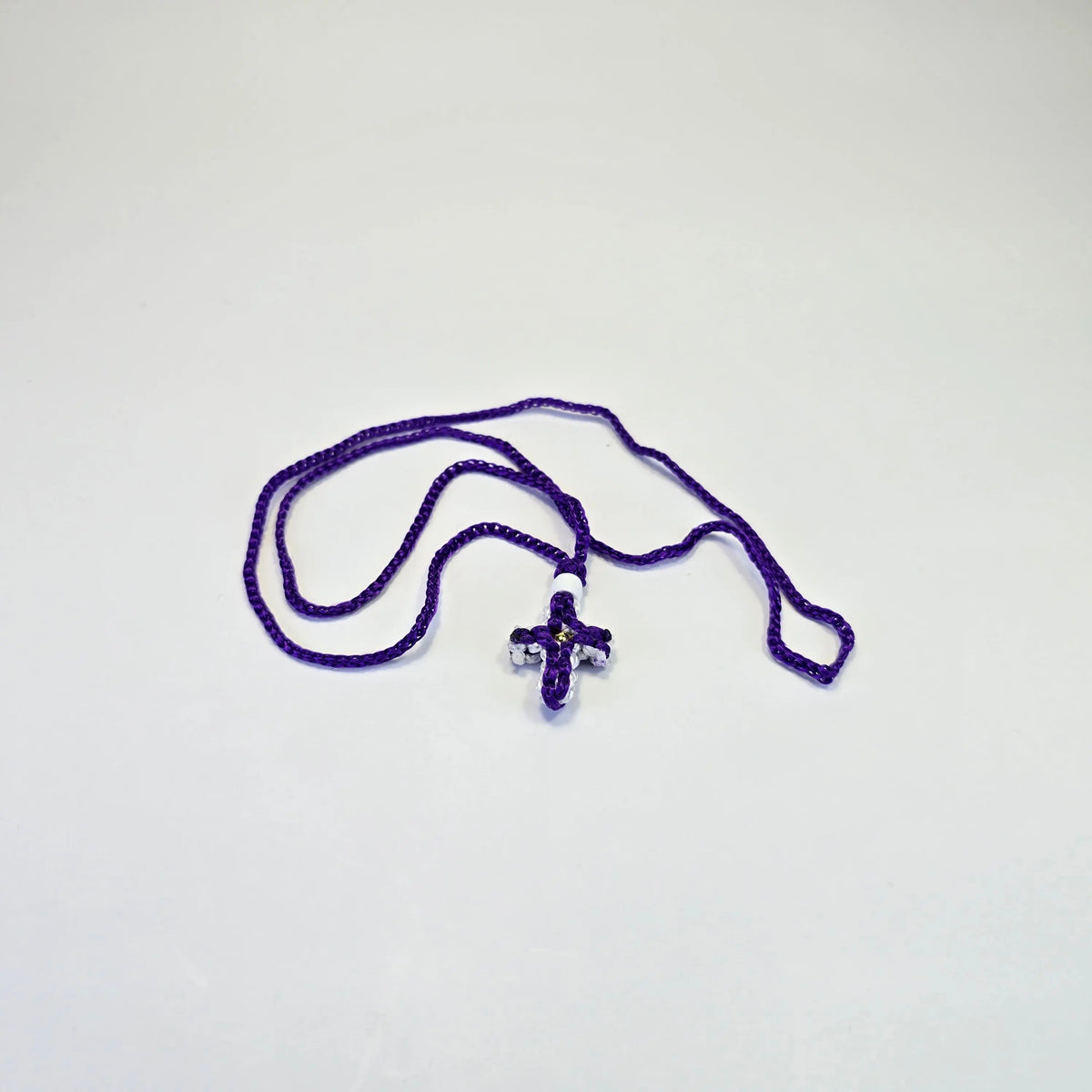 Orthodox Children’s Prayer Cross Necklace – Hand-Knotted (Multiple Colors) Sacred Icon House