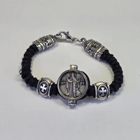Orthodox Prayer Bracelet with Icon Medallion – Black or Blue Cord (Two Variants) Sacred Icon House