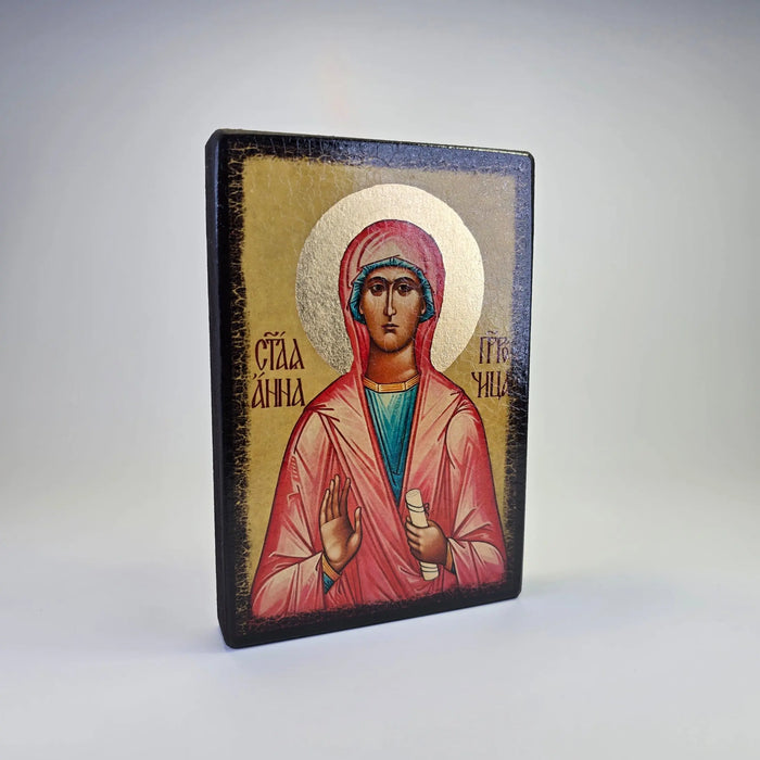 Saint Anna the Prophetess Icon – Made in Georgia Sacred Icon House