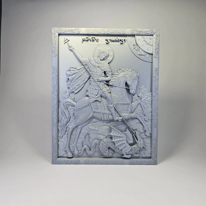 Saint George the Trophy-Bearer – Orthodox Relief Icon (PLA) Sacred Icon House