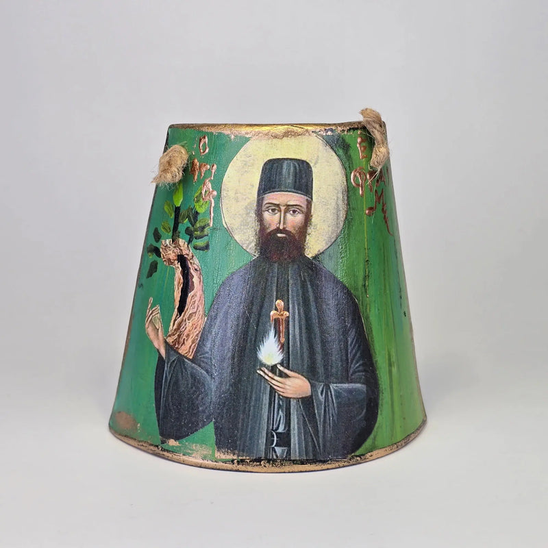 Saint Ephraim of Nea Makri Ceramic Hanging Icon - Made in Saint Ephraim Monastery (Greece) Sacred Icon House