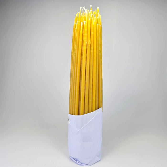 Handmade Beeswax Church Candles – 500g Sacred Icon House