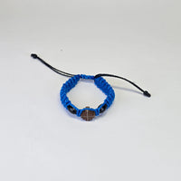 Orthodox Handwoven Bracelet with Wooden Cross – Adjustable (3 Color Variants) Sacred Icon House