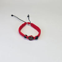 Orthodox Handwoven Bracelet with Wooden Cross – Adjustable (3 Color Variants) Sacred Icon House
