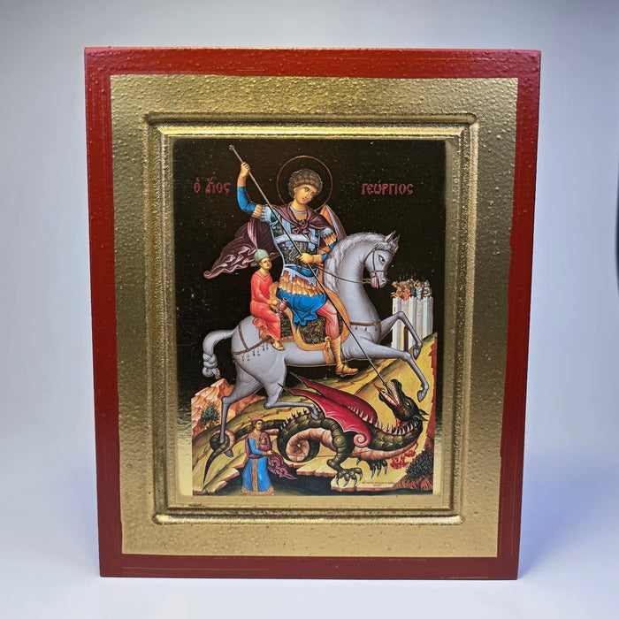 Orthodox Icon of Saint George the Victorious – Icon (19.5 × 16 cm) Sacred Icon House