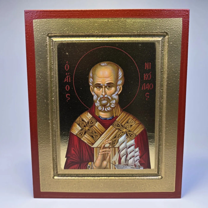Orthodox Icon of Saint Nicholas the Wonderworker – Icon (19.5 × 16 cm) Sacred Icon House