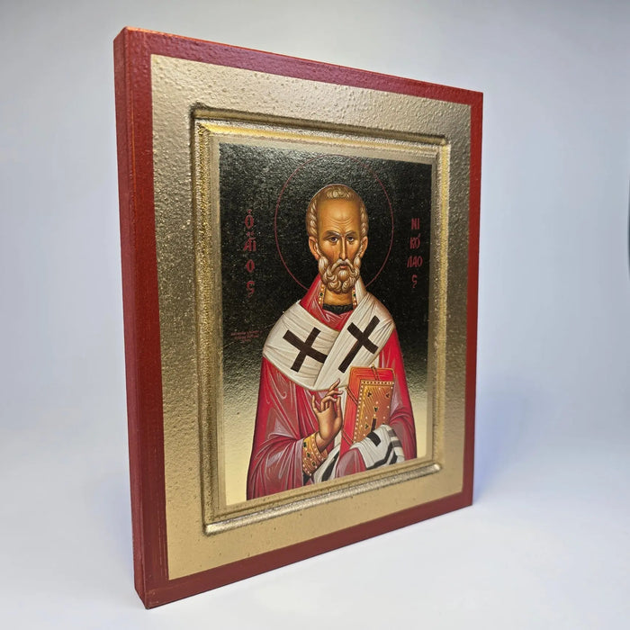Orthodox Icon of Saint Nicholas the Wonderworker (Classic Style) – Icon (19.5 × 16 cm) Sacred Icon House