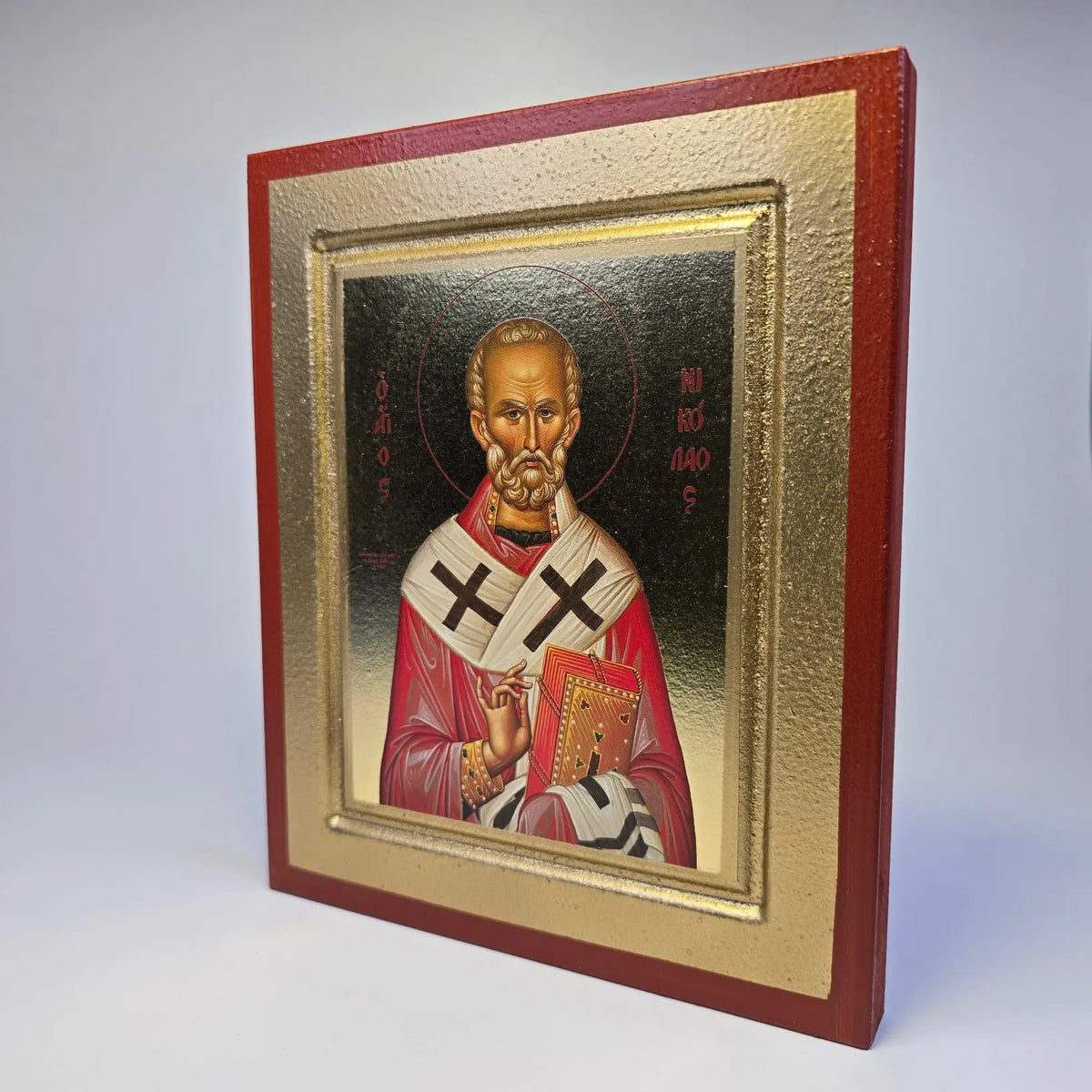 Orthodox Icon of Saint Nicholas the Wonderworker (Classic Style) – Icon (19.5 × 16 cm) Sacred Icon House