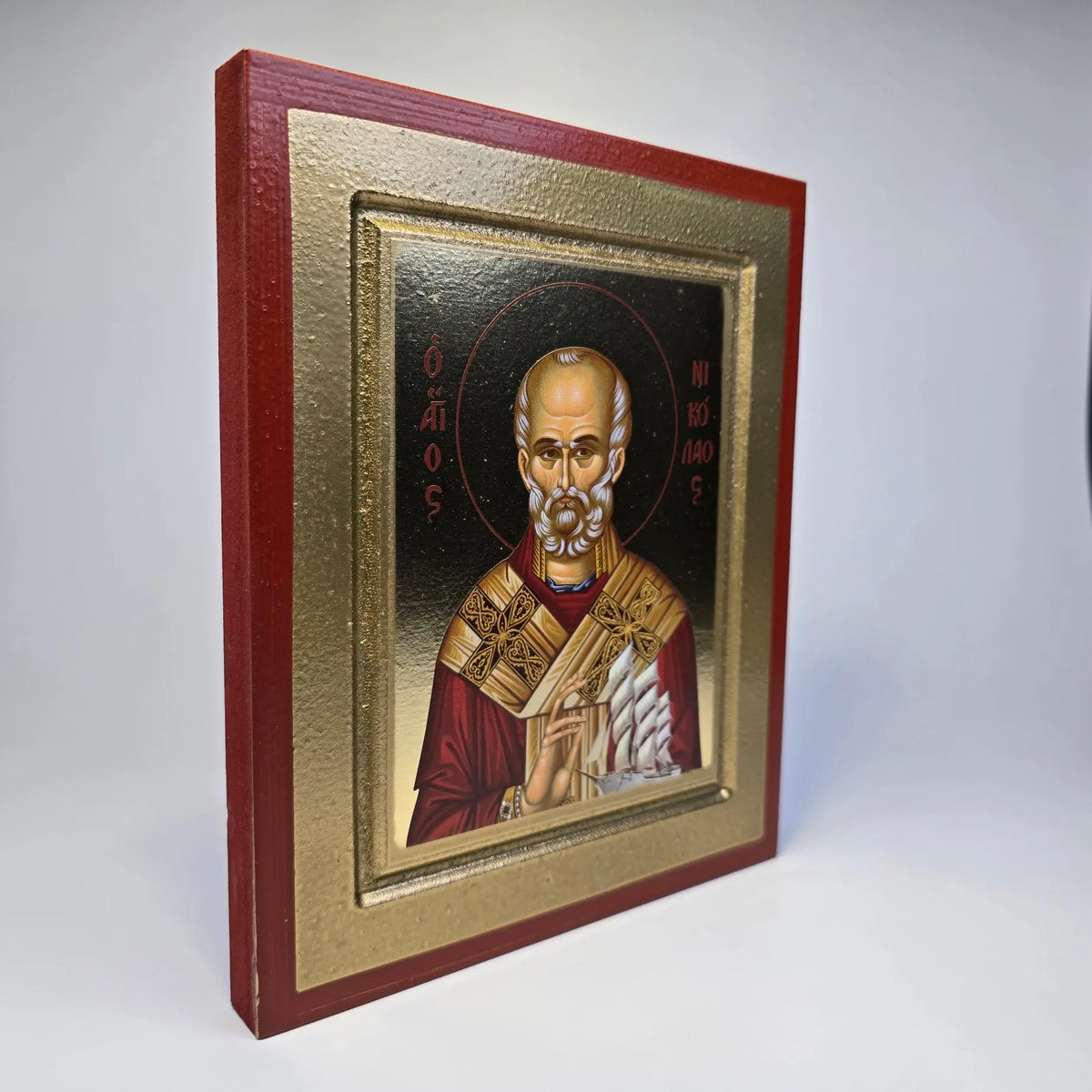Orthodox Icon of Saint Nicholas the Wonderworker – Icon (19.5 × 16 cm) Sacred Icon House