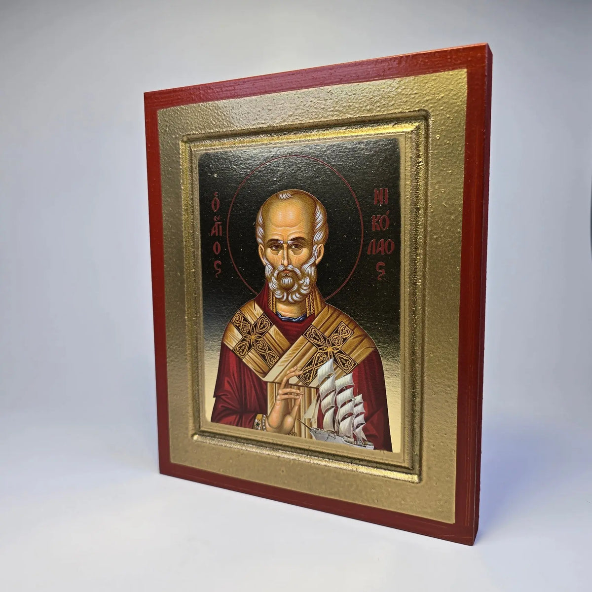 Orthodox Icon of Saint Nicholas the Wonderworker – Icon (19.5 × 16 cm) Sacred Icon House