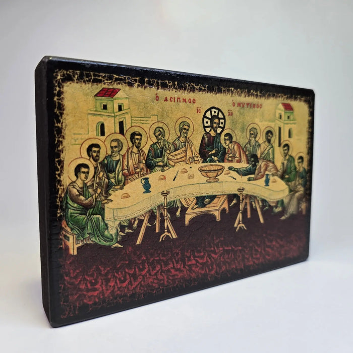 The Last Supper Orthodox Icon – 15 × 10 cm Church Icon House