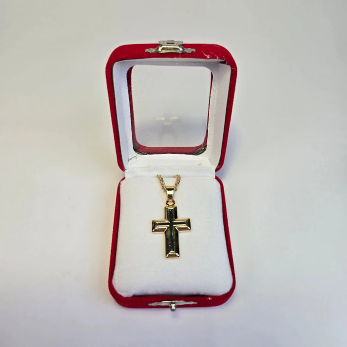 Silver & Gold-Tone Cross Pendant Necklace - Church Icon Store