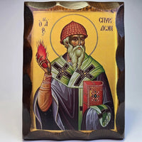 Saint spyridon, icons, 16 × 12 cm, detail view 3